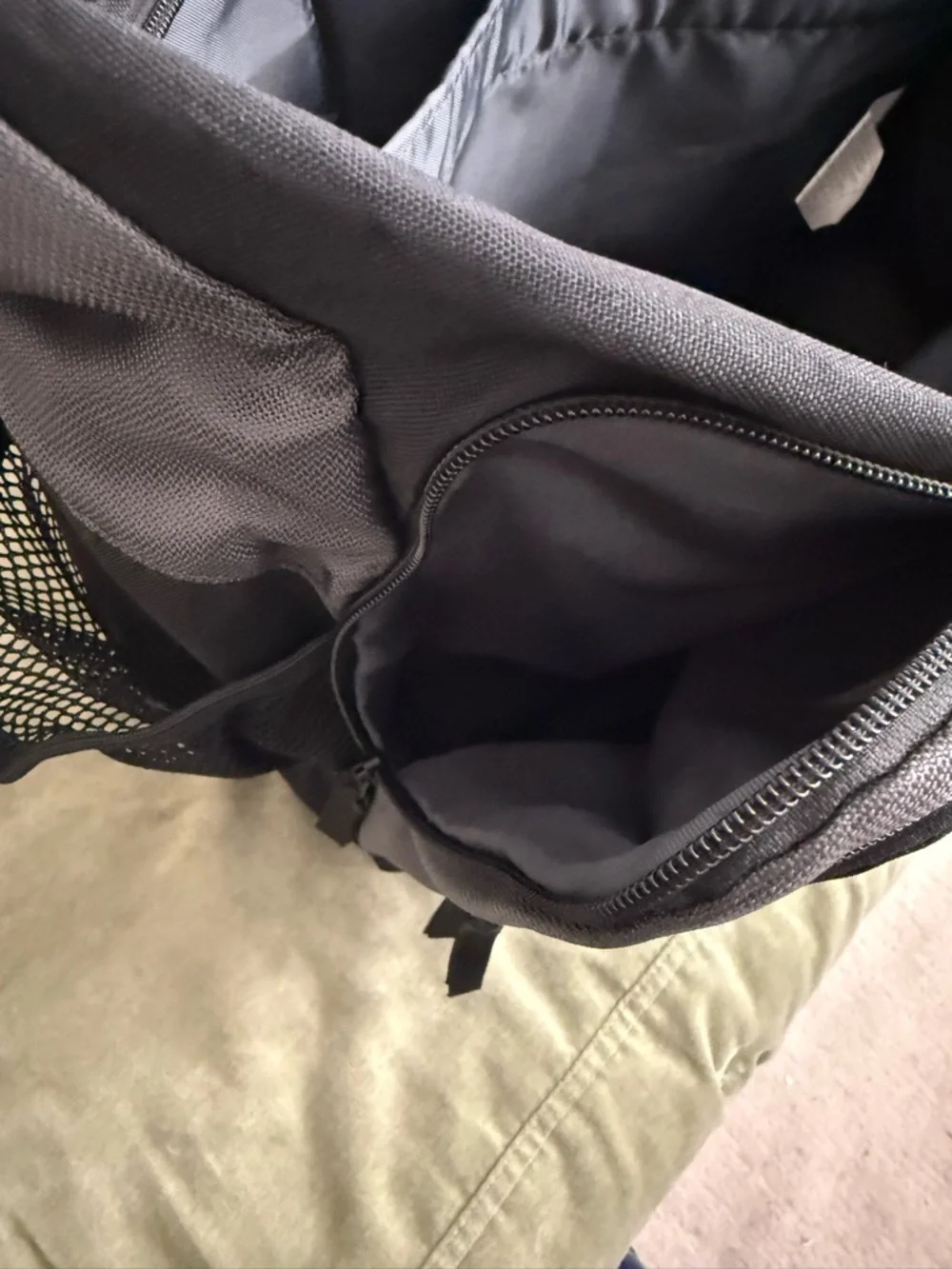 Jansport Black and Gray Messenger Bag with Red and Yellow USC Patch